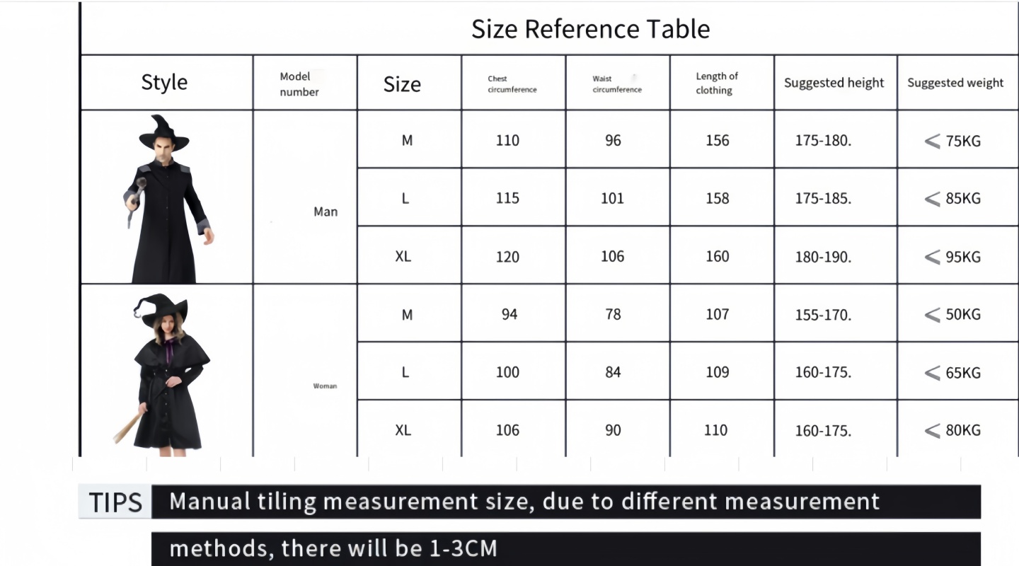 Halloween Witch Costume Gothic Magic Long Dress for Party Stage Performance